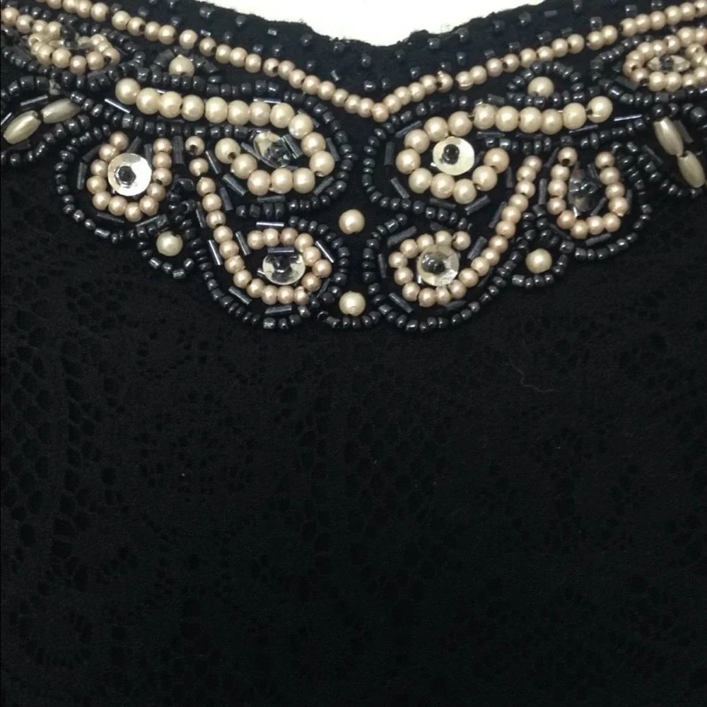 EUC 🌸 Free People Black Strapless Lace & Tulle Mini Dress | Feminine Boho Chic ✨ - Picture 2 of 6
